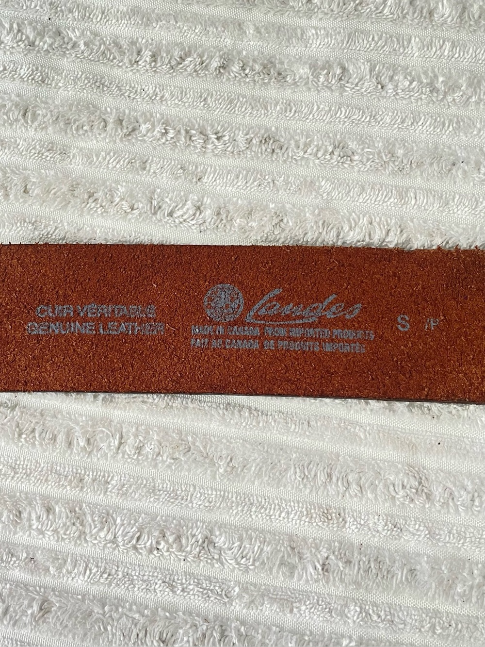 Vintage Landes Floral Enamel Metal Buckle Belt - Picture 7 of 9